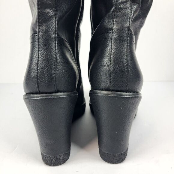 Zodiac Iggy Womens Wedge Tall Knee High Boots Side Zip Black size 8M - Picture 9 of 16